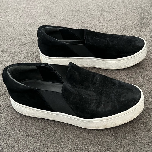 Vince Black Warren Platform Slip On 8.5 - Picture 3 of 6